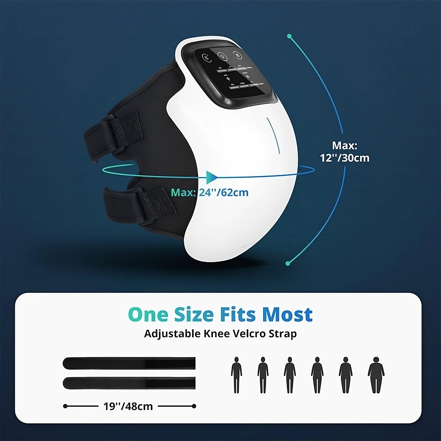 Knee Pain Relief Massager – Heat + Red Light Therapy