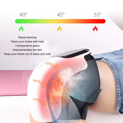 Knee Pain Relief Massager – Heat + Red Light Therapy